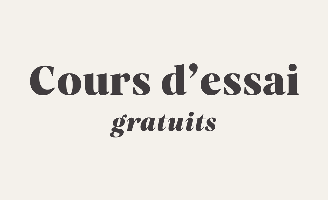 COURS D’ESSAI