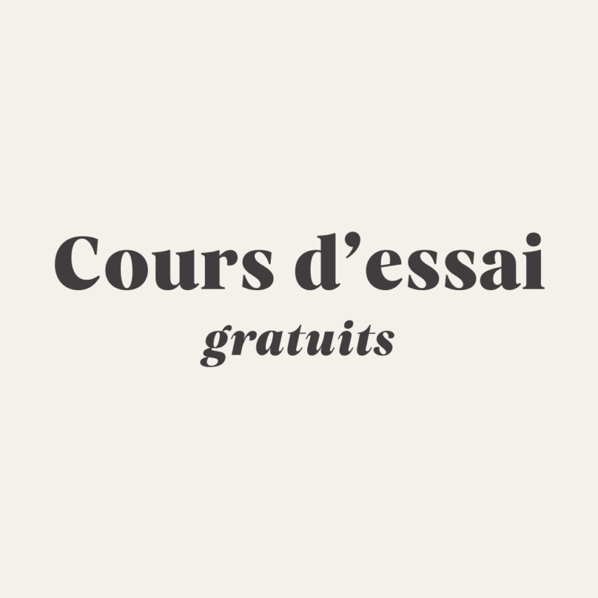 COURS D’ESSAI